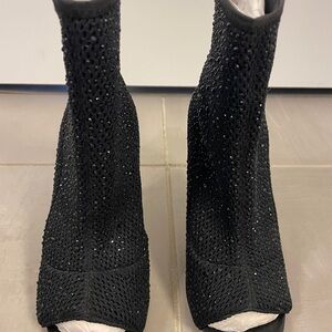 Aldo Keshaa Black Embellished Heeled Boots